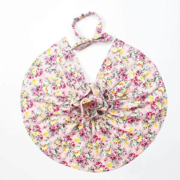 vintage floral dress & headband set