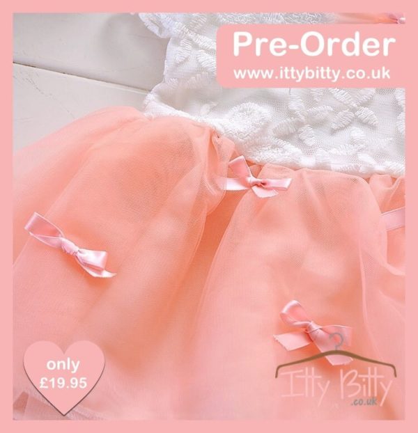 Itty Bitty Pink Bow Party Dress