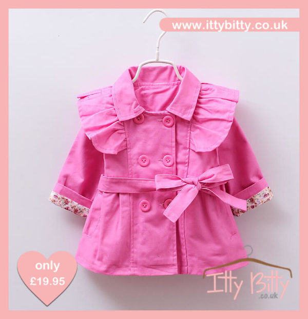 Itty Bitty Pink Summer Trench coat