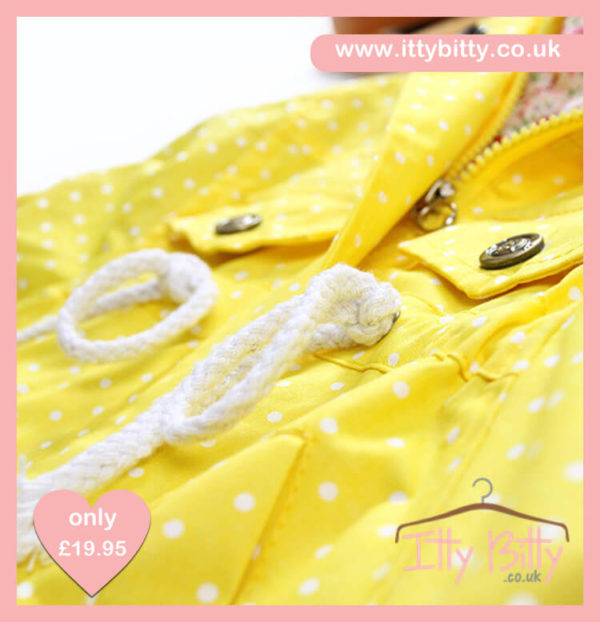 Itty Bitty Yellow Summer Jacket Detail