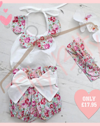 3 Piece Set vintage floral Set