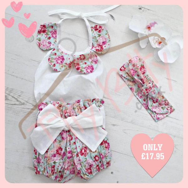 3 Piece Set vintage floral Set