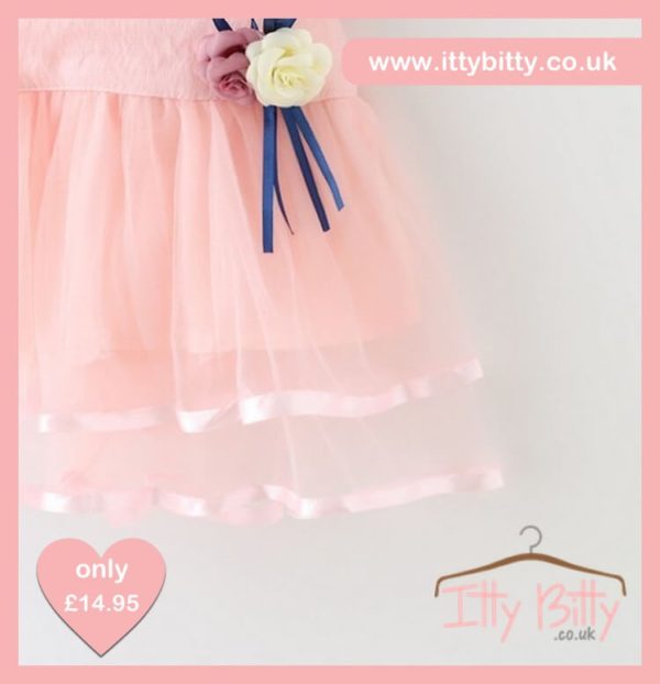 Itty Bitty Pink Double Rose Dress