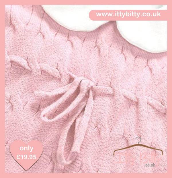 Itty Bitty Pink Spanish Romper Detail