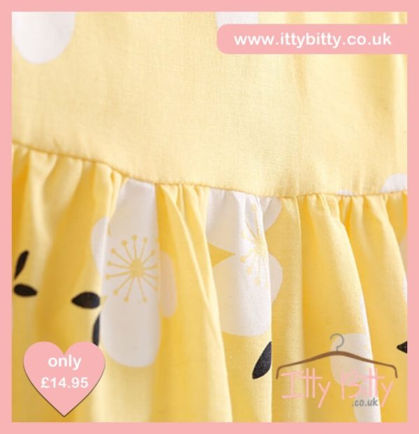 Itty Bitty Yellow Lei Flower Dress