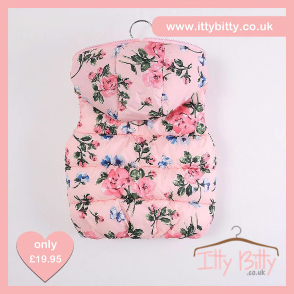 Itty Bitty Pink Floral Gilet