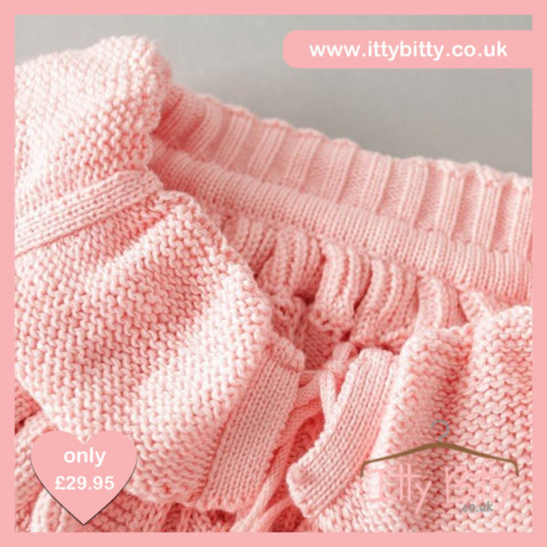 Itty Bitty Pink Petal Knitted Sweater 5