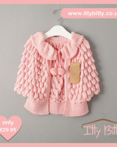 Itty Bitty Pink Petal Knitted Sweater