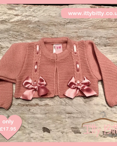 Itty Bitty Pink Bow Spanish Bolero