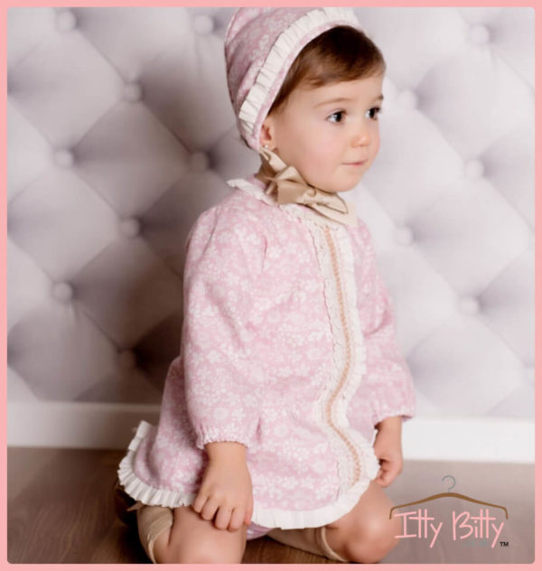 Itty Bitty Premium Spanish Boutique Pink 3 Piece Set - Image 3