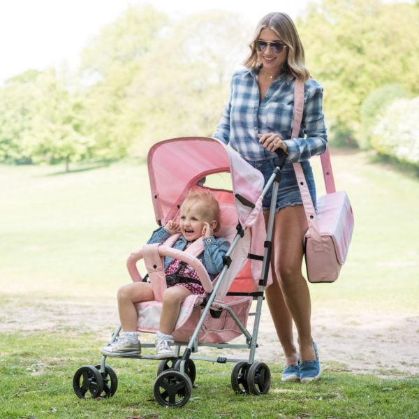 Billie Faiers MB01 Pink Stripe Stroller