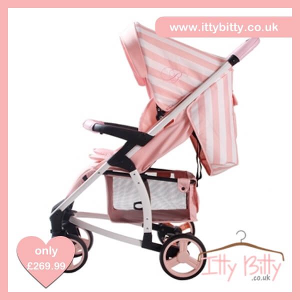 Billie Faiers MB100+ Pink Stripes Travel System