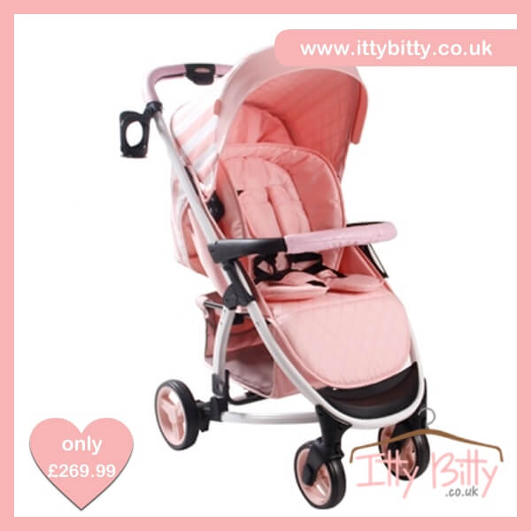 Billie Faiers MB100+ Pink Stripes Travel System