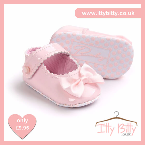 Itty Bitty Soft Sole Baby Girl First Walkers Shoes