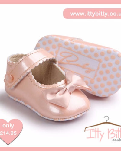 Itty Bitty Limited Edition Pearl Soft Sole Baby Girl First Walkers Shoes