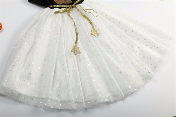 Itty Bitty Black & White Birthday Star Tutu Dress