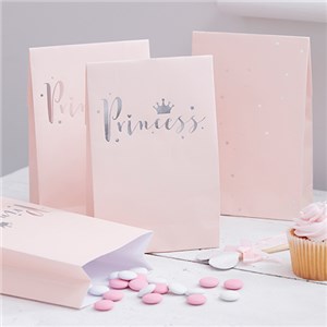 Itty Bitty Party Princess Perfection Silver Foiled Party Bags