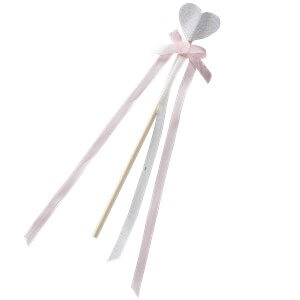 Itty Bitty Party Princess Perfection Silver Glitter Wands