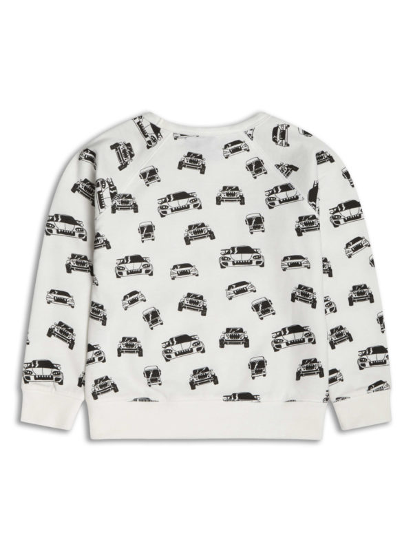 Boys Boutique Black & White Cars Sweatshirt