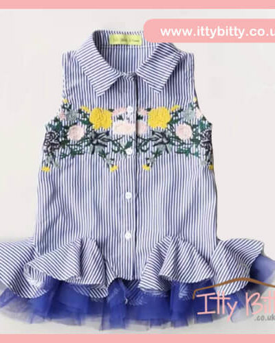 Itty Bitty Embroidered Tutu Shirt