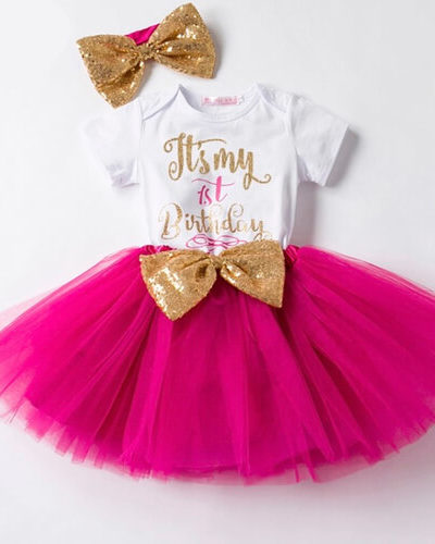 Itty Bitty 1st Birthday Tutu Set