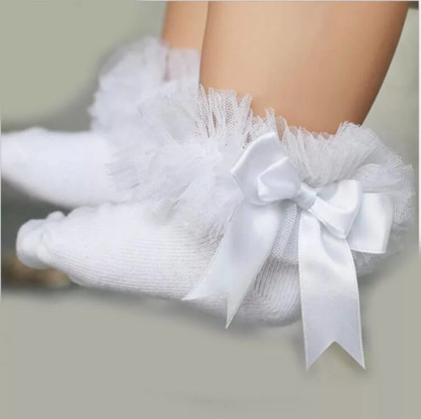 Itty Bitty White Tutu Socks
