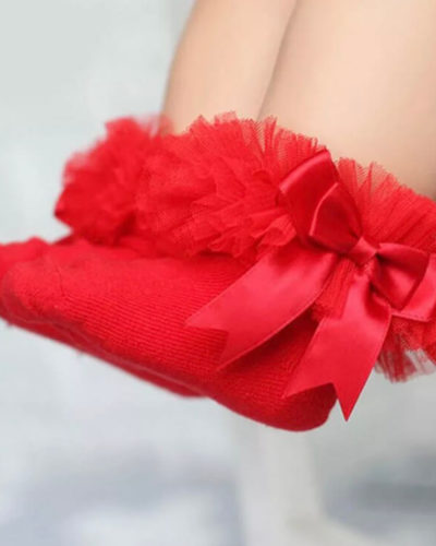 Itty Bitty Red Tutu Socks