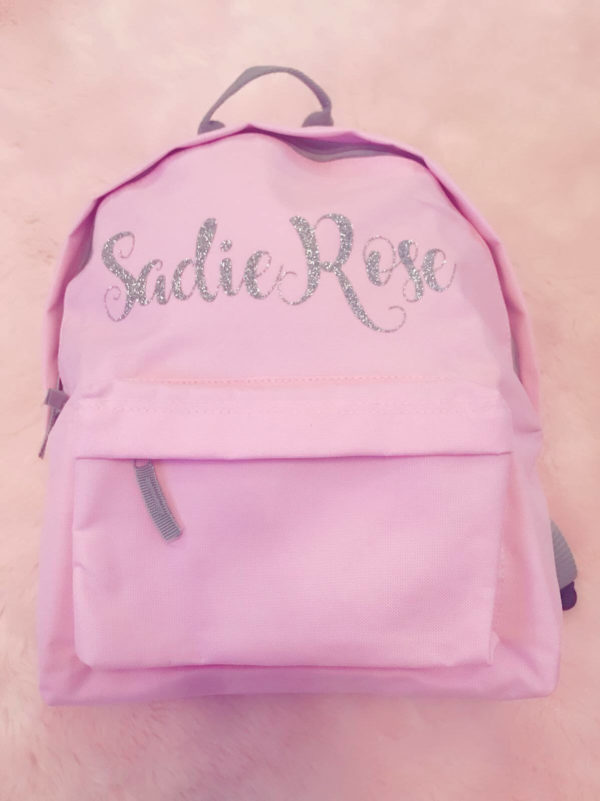 Itty Bitty Personalised Pink Backpack