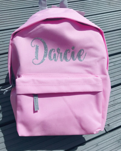 Itty Bitty Personalised Pink Backpack