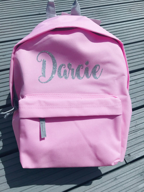 Itty Bitty Personalised Pink Backpack