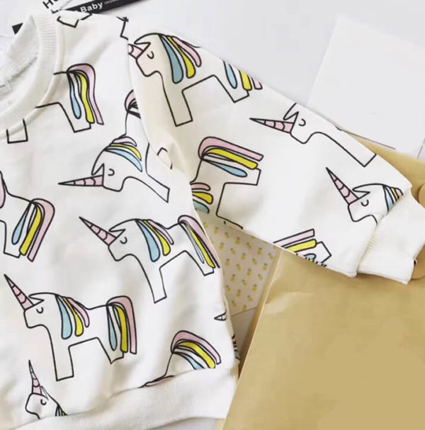 Itty Bitty Unicorn Long Sleeve Sweatshirt