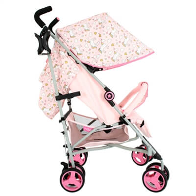 My BabiieMB02 Pink Unicorns Stroller Pushchair Buggy | Itty Bitty