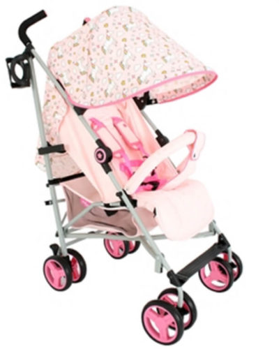 My BabiieMB02 Pink Unicorns Stroller Pushchair Buggy