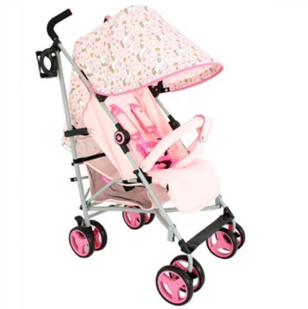 My BabiieMB02 Pink Unicorns Stroller Pushchair Buggy