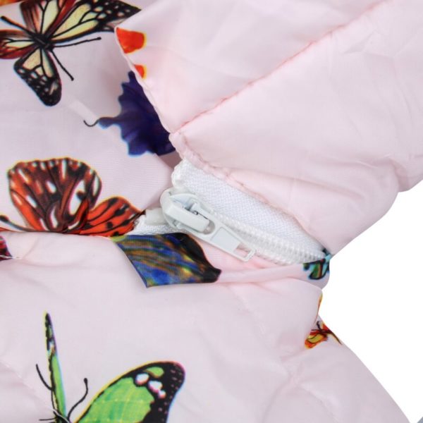 Itty Bitty Butterfly Pink Print Coat
