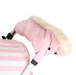 My Babiie Fur Trimmed Baby Pink Pushchair Handmuff