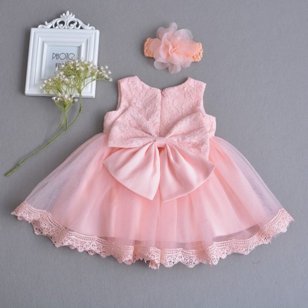 Pink Princess Bow Dress