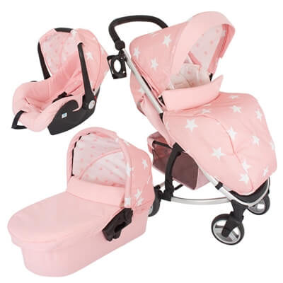 My Babiie Pink Stars MB200+ Travel System