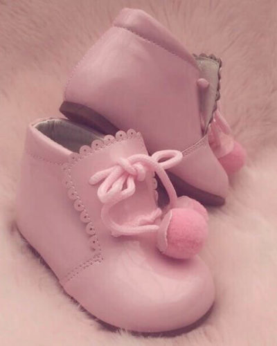 Itty Bitty Pink Pom Pom Shoes