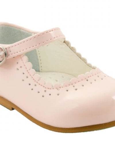 Itty Bitty Pink Bow Buckle Shoes