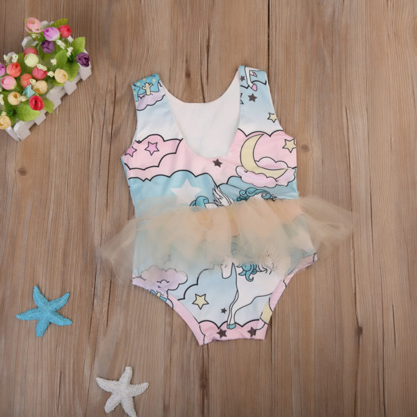 Baby Boutique Pink Magic Unicorn Tutu Bodysuit