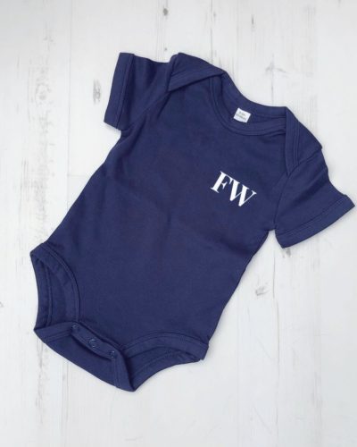 Itty Bitty Personalised Initials Baby Grow Romper