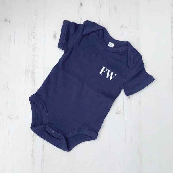 Itty Bitty Personalised Initials Baby Grow Romper