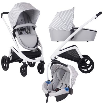 My Babiie Dreamiie by Samantha Faiers MB300 Grey Stripe Pushchair travel system