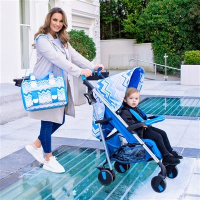 My Babiie Dreamiie by Samantha Faiers MB51 Blue Chevron Pushchair Stroller