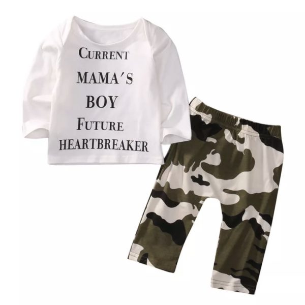 Itty Bitty Current Mama's Boy Top and Pant Set (3-24 Months)