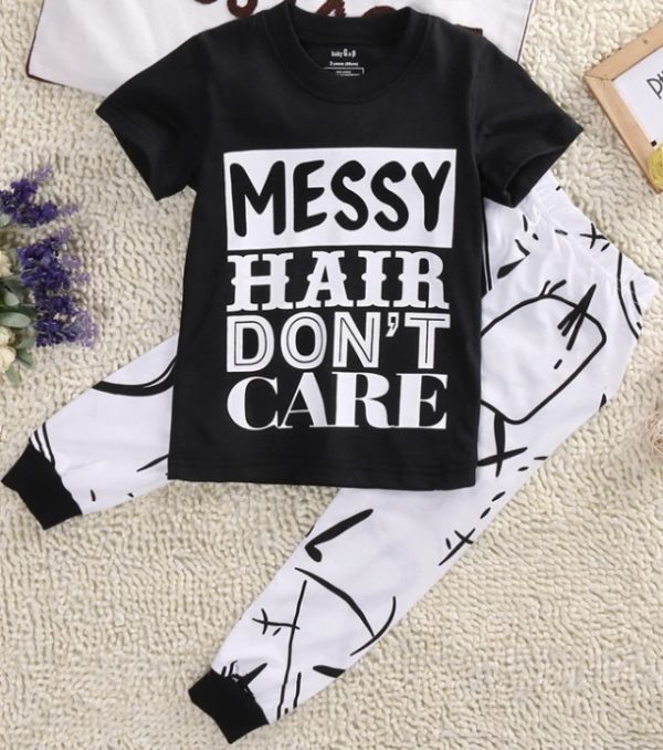 Itty Bitty Messy Hair Top and Pant Set (1-6 years)