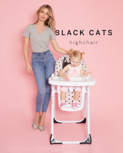 Abbey Clancy Catwalk Collection Black Cats Premium Highchair