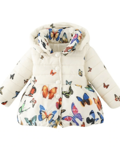 Itty Bitty Butterfly Print Coat