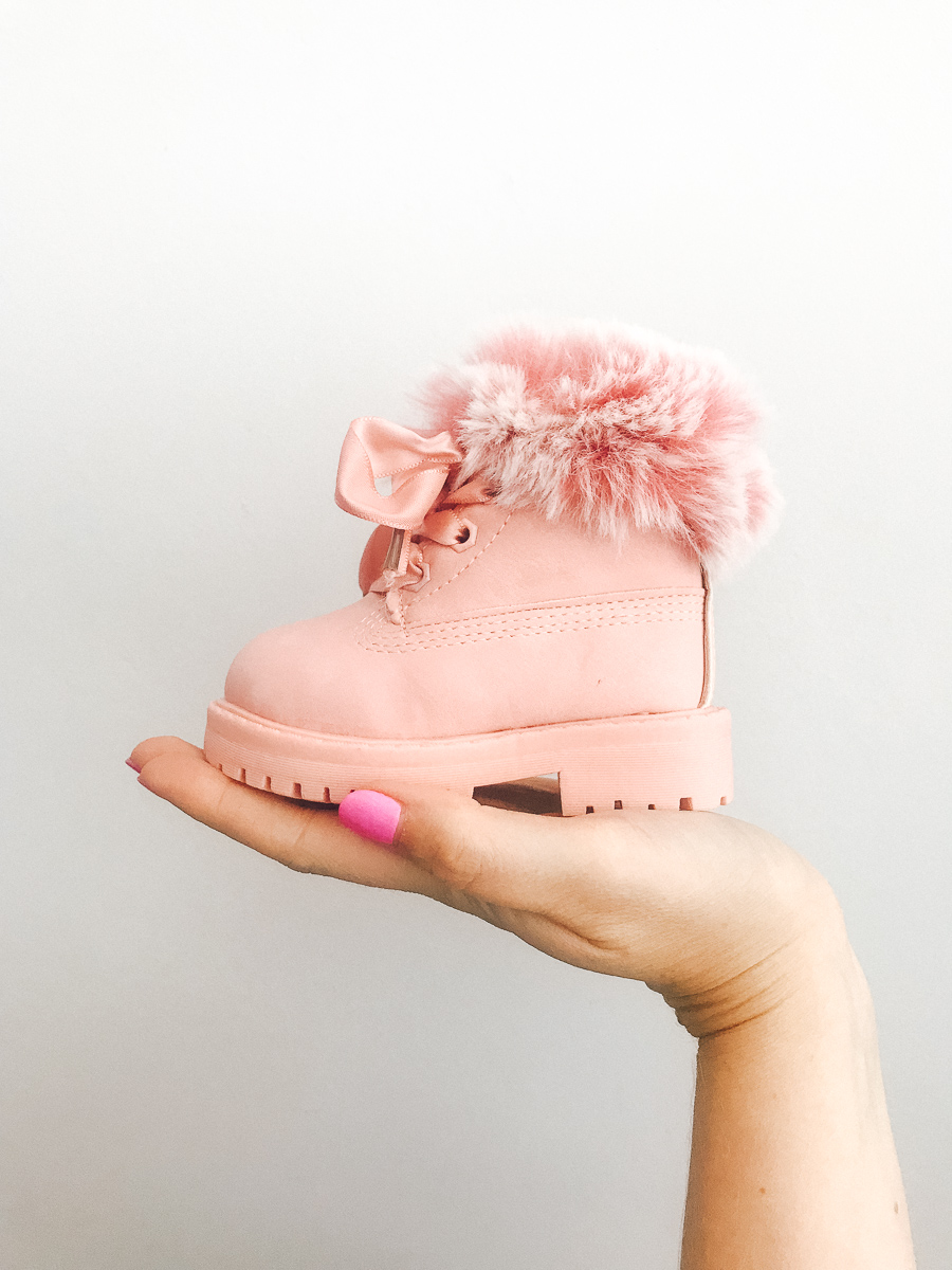 pink baby boots